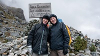 Geschafft - höchster Punkt des Trekking auf 4.600m